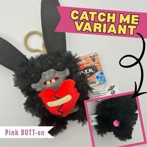 CATCH ME Fuggler LORD LONG EARS 5" Collectible Plush Clip *Pink Variant* NWT